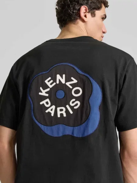 T-shirt z okrągłym dekoltem Kenzo czarna