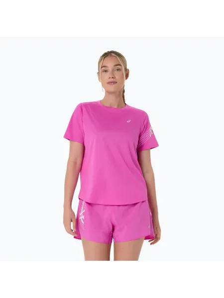 Koszulka do biegania ASICS Icon digital sakura różowa