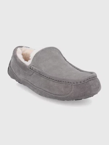 Шкіряні капці UGG Ascot сірий