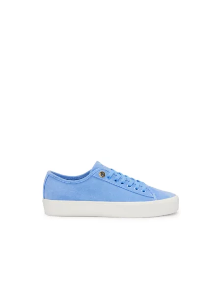 Buty do tenisa Hugo zamszowe do tenisa niebieskie