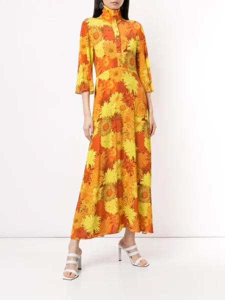 Fustă Ellery cu model floral cu imagine galben