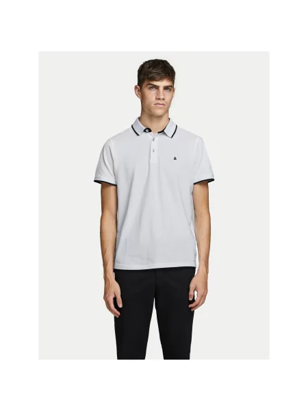 Jack&Jones Polo marškinėliai Paulos Slim Fit balta