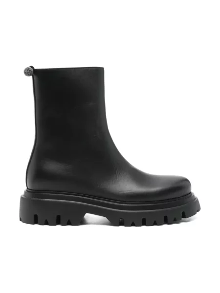 Buty do kostki Fabiana Filippi skórzane czarne