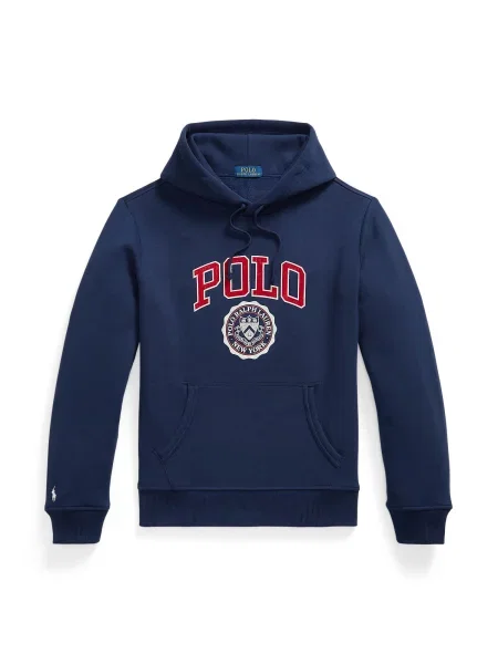 Hanorac din fleece Polo Ralph Lauren din fleece alb