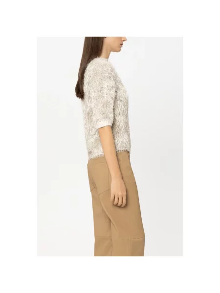 Krótki sweter Luisa Cerano wełniany beżowy
