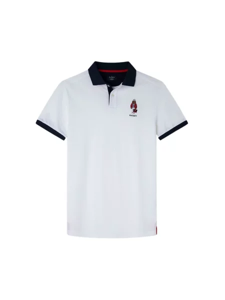 Koszulka polo Hackett biała