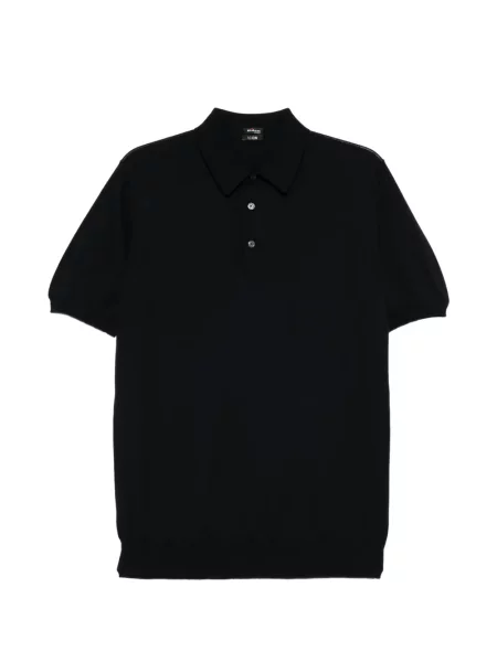 Scurt tricou polo Kiton albastru