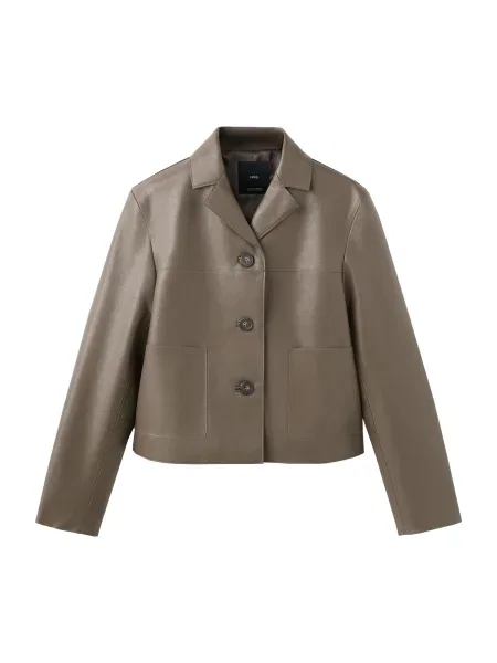 MANGO Geacă de primăvară-toamnă Sabi închis verde