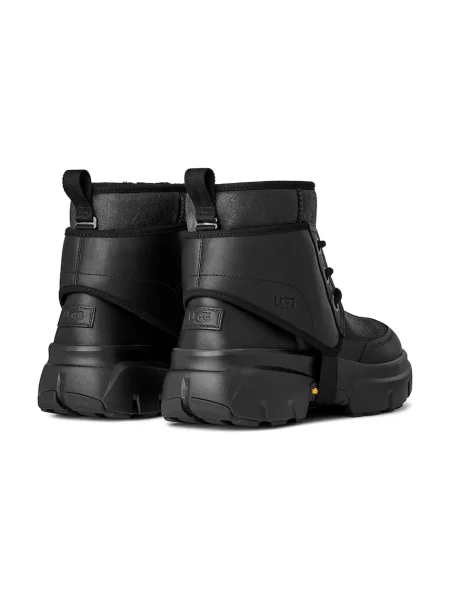 Kožené kotníkové boty Ugg černé