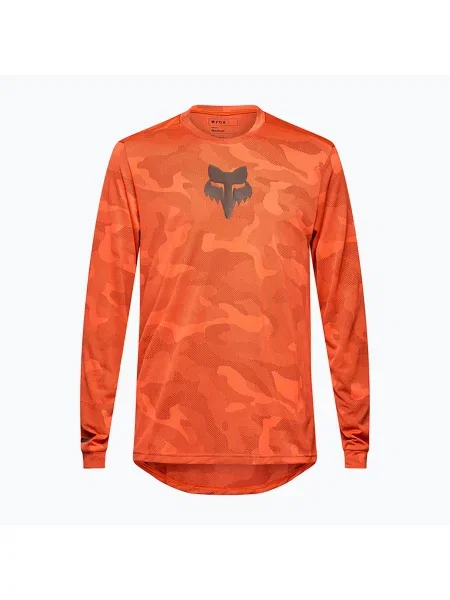 Мъжки колоездачен анцуг с дълъг ръкав Fox Racing Ranger Tru Dri blood orange оранжево
