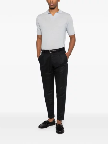 Pantaloni Pt Torino plisate albastru