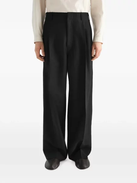Pantaloni Lemaire de lână negru