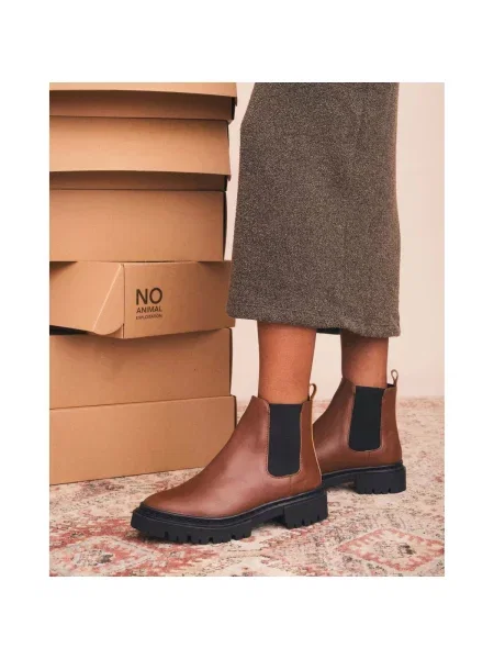 Botine chelsea Nae Vegan Shoes maro