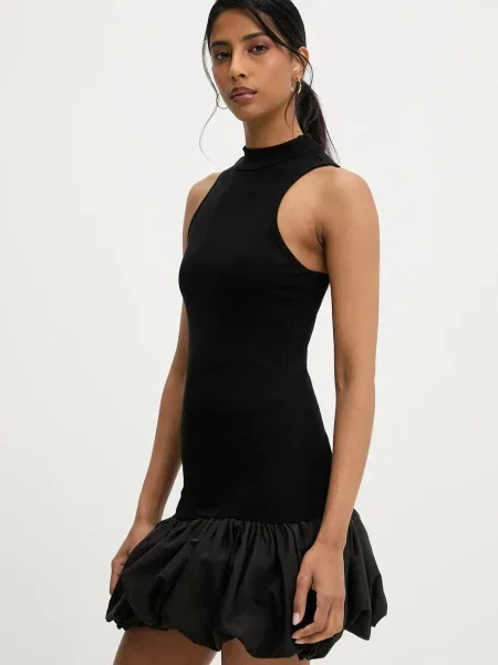 Answear Lab sukienka mini dopasowana czarny