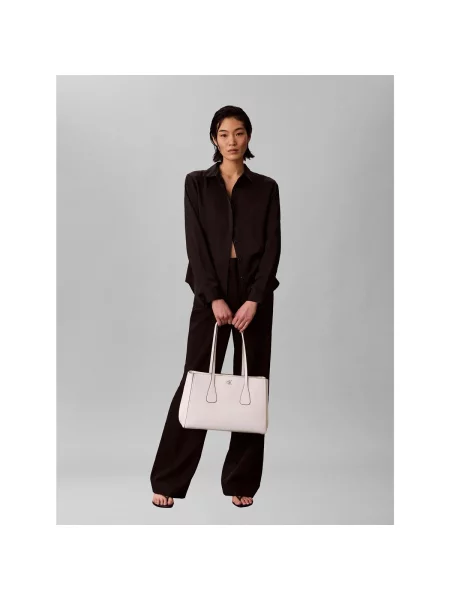 Geantă shopper Calvin Klein business alb