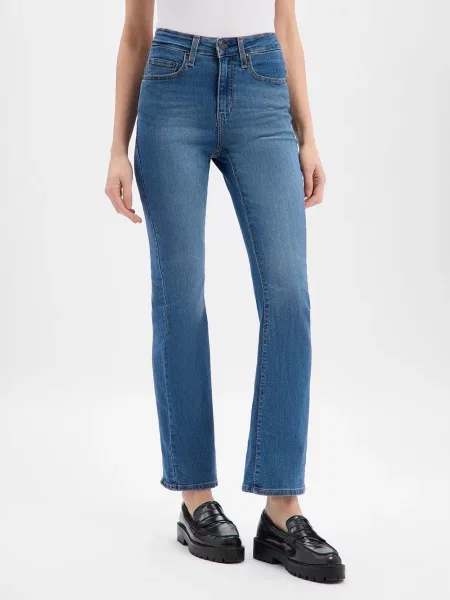 Levi's Dżinsy bootcut Kobiety Jeansy jednolity niebieski