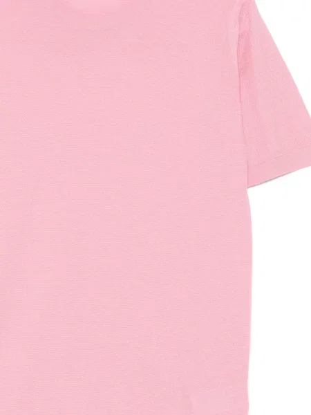 Tricou John Smedley cu nervuri roz