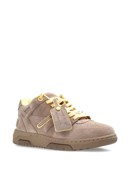Sneakerși Off-white din piele alb