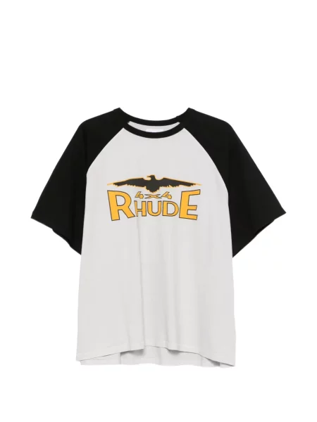 Tricou Rhude cu imagine gri