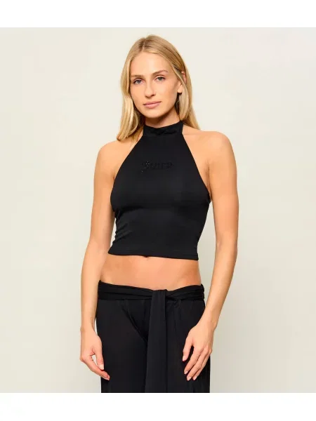 Juicy Couture Top Wesley | Cropped Fit negru