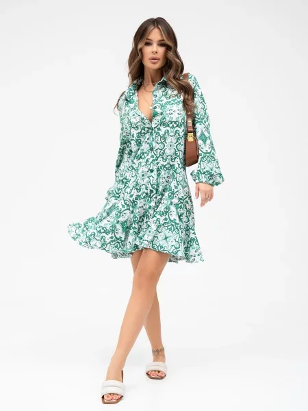 ISSA Plus Сукня міні без підкладки зелений