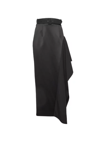 Fusta maxi Solace London drapată negru