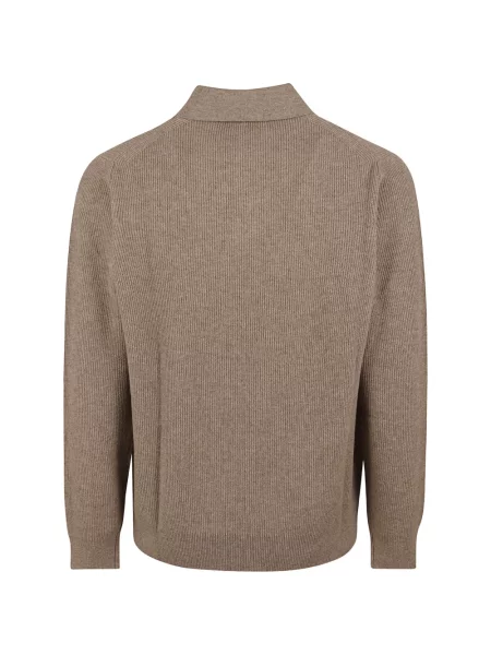 Lung tricou polo Lardini tricotate