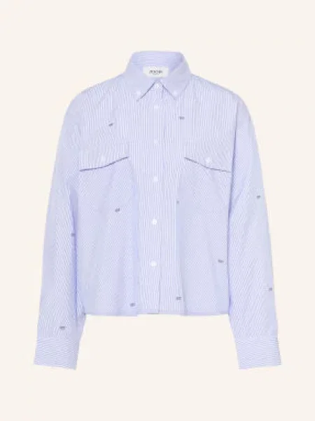 Joop! Jeans Bluzka Koszulowa Blakely blau biała