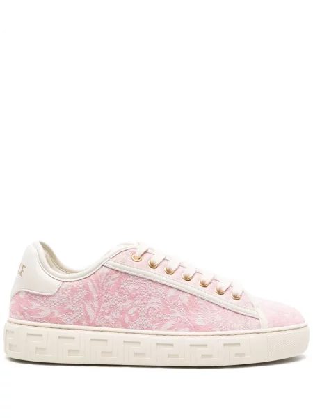 Sneakerși Versace din jacard roz