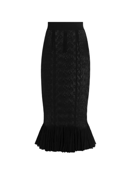 Fustă Dolce & Gabbana tricotate negru