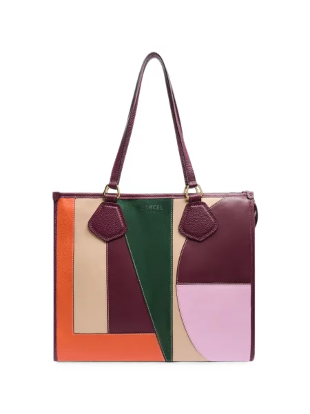 Geantă shopper Lancel din piele violet
