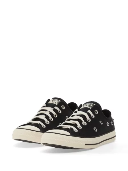 Tenisice Converse Chuck Taylor All Star s uzorkom srca s printom od brušene kože smeđa