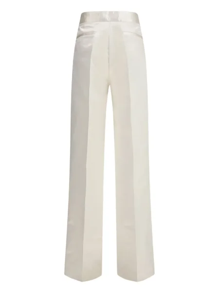 Pantaloni Sa Su Phi din satin alb