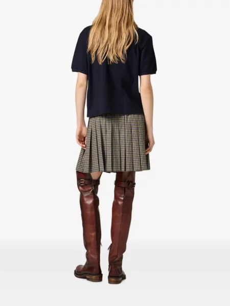 Tricou polo Miu Miu albastru