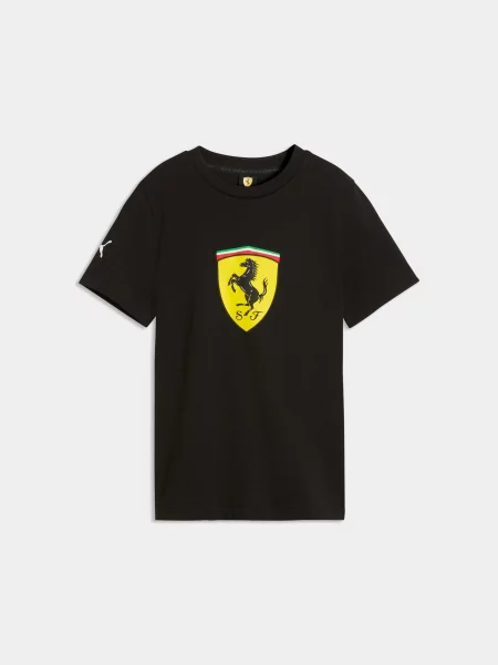Дитяча Футболка PUMA Ferrari Kids Shield Tee комбінований верх чорний