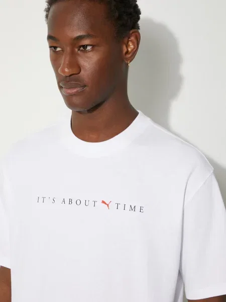 Футболка Puma MMQ Graphic Tee з принтом білий