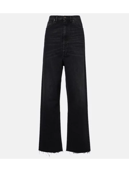Blugi cu picior larg Maison Margiela negru