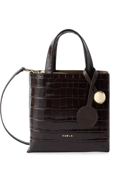 Geantă shopper Furla maro
