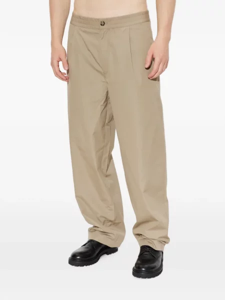 Pantaloni Emporio Armani din poplin