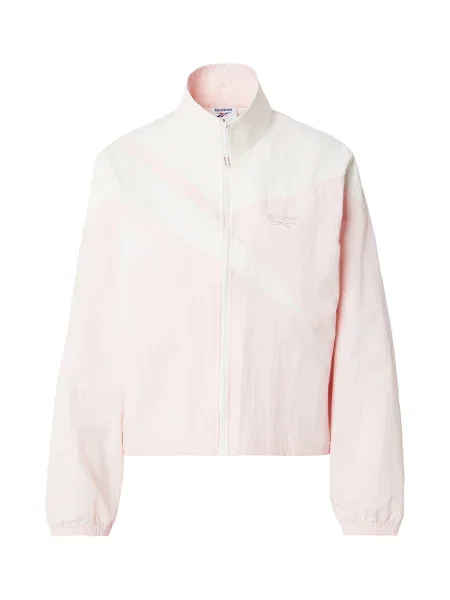 Reebok Geacă de primăvară-toamnă roz alb