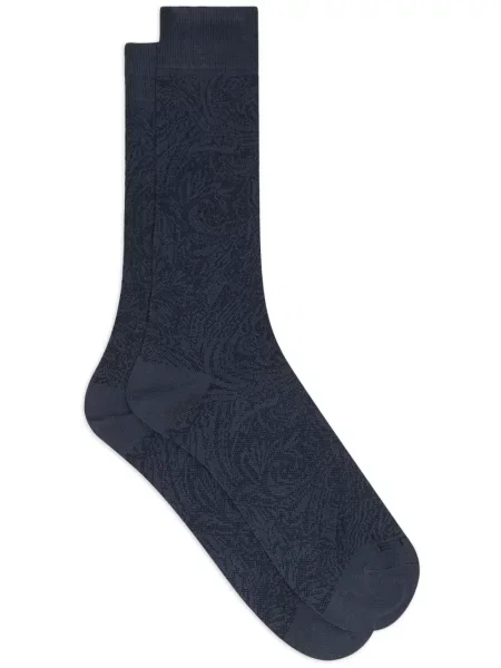 Șosete Etro cu model paisley din jacard albastru