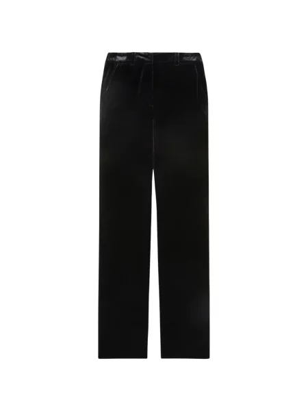 Pantaloni Patrizia Pepe de catifea negru