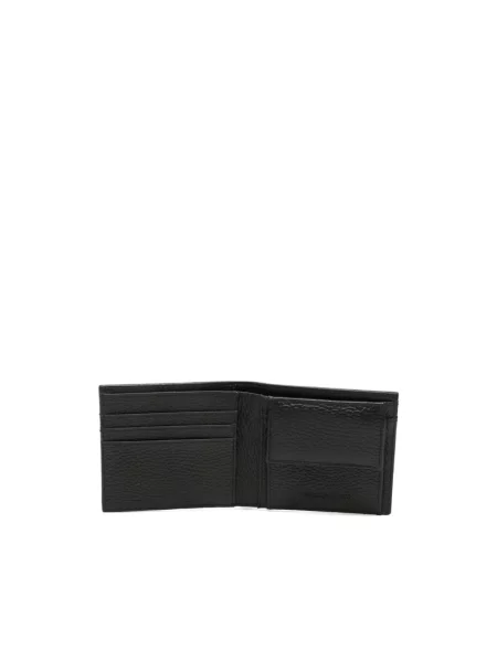 Portfel Emporio Armani skórzany czarny