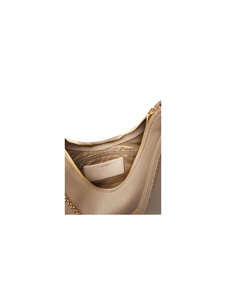 Calvin Klein mala torba hobo za žene od imitacije kože bež
