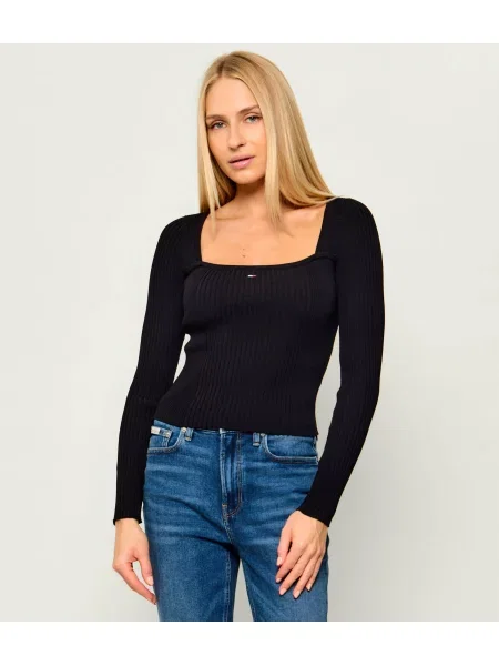 Tommy Jeans Bluză negru