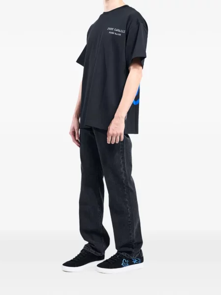 Tricou Just Cavalli cu imagine negru
