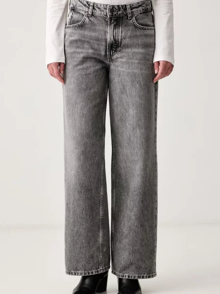 Marc O'Polo blugi wide leg pentru femei gri