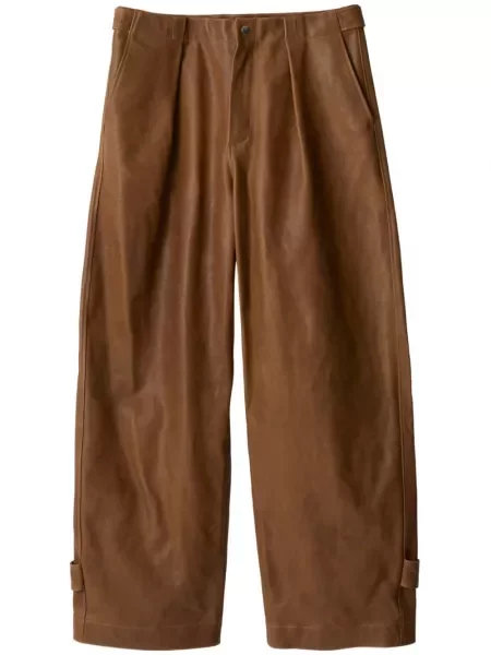Pantaloni Burberry din piele
