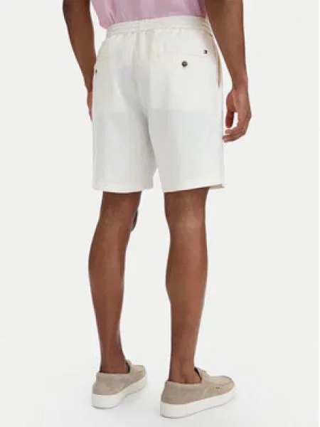 Tommy Hilfiger Kratke hlače iz tkanine Dover bela