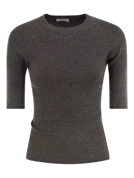 Pulover Brunello Cucinelli gri